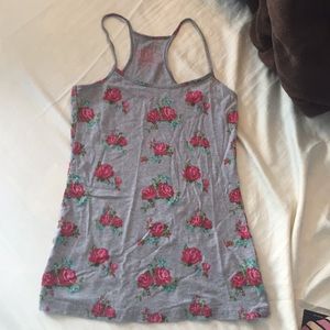 Garage floral tank top